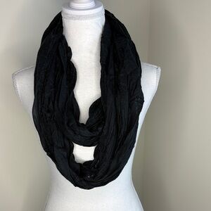 Black Infinity Scarf
